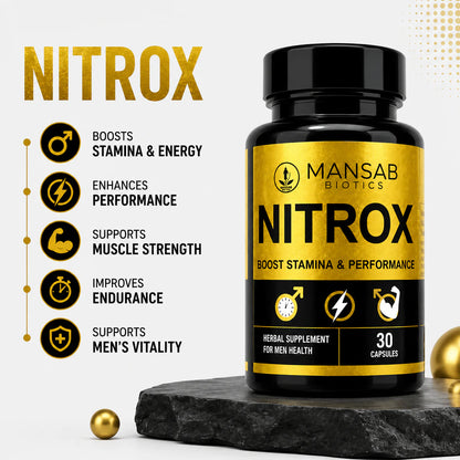 MANSAB BIOTICS Tila Shahi Oil + Nitrox Capsules Combo