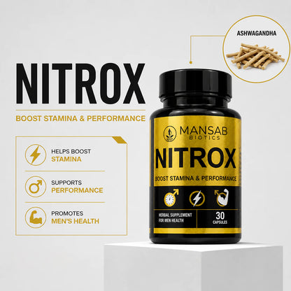 MANSAB BIOTICS Tila Shahi Oil + Nitrox Capsules Combo
